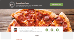 Desktop Screenshot of cucinabenepizza.com